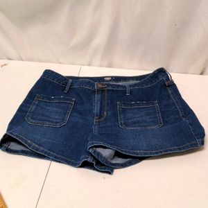 Old Navy blue jeans denim shorts size 16